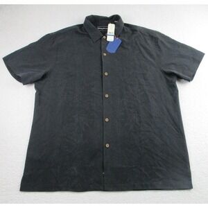 Tommy Bahama Shirt Mens XL‎ Pacific Floral Silk Camp Hawaiian Jacquard T316753